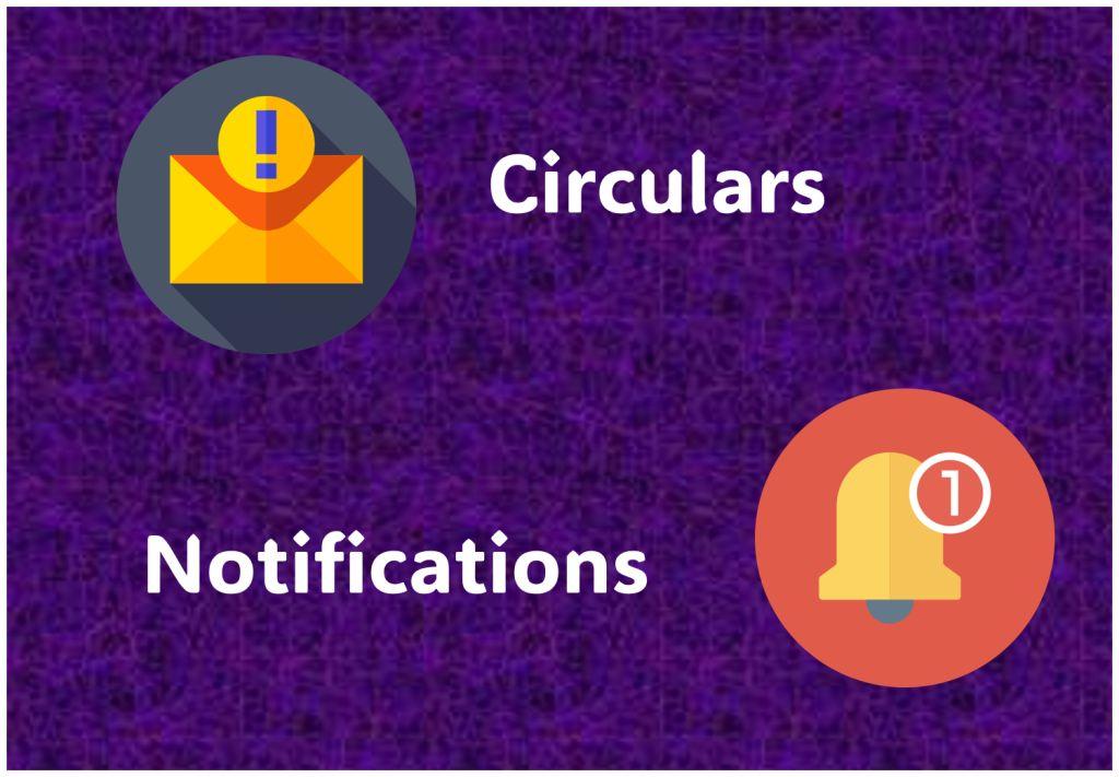 Circulars & Notifications